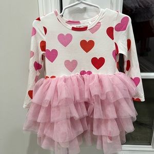 Angel Dear Kids Twirly Tank Tutu Dress - HEARTS